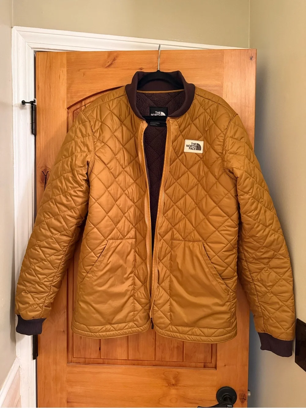 The North Face Men’s Quilted Puffer Jacket - Caramel Brown